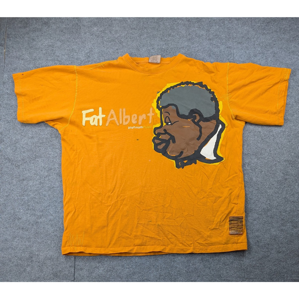 Platinum Fubu Fat Albert Shirt Mens XXL Vintage Streetwear Spellout Graphic 90s